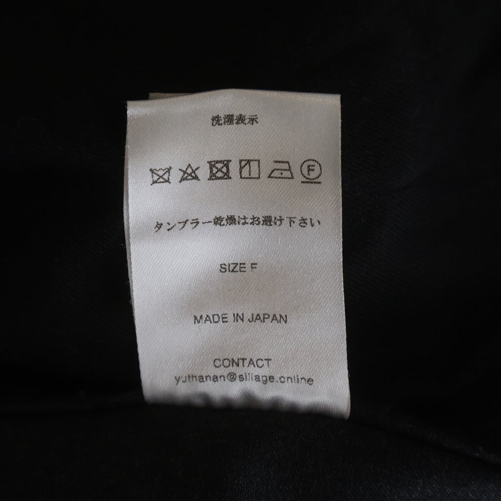 NO BRAND(ノーブランド) SILLAGE (シアージ) ウール ウエストドローコード タックワイドスラックスパンツ グレー
