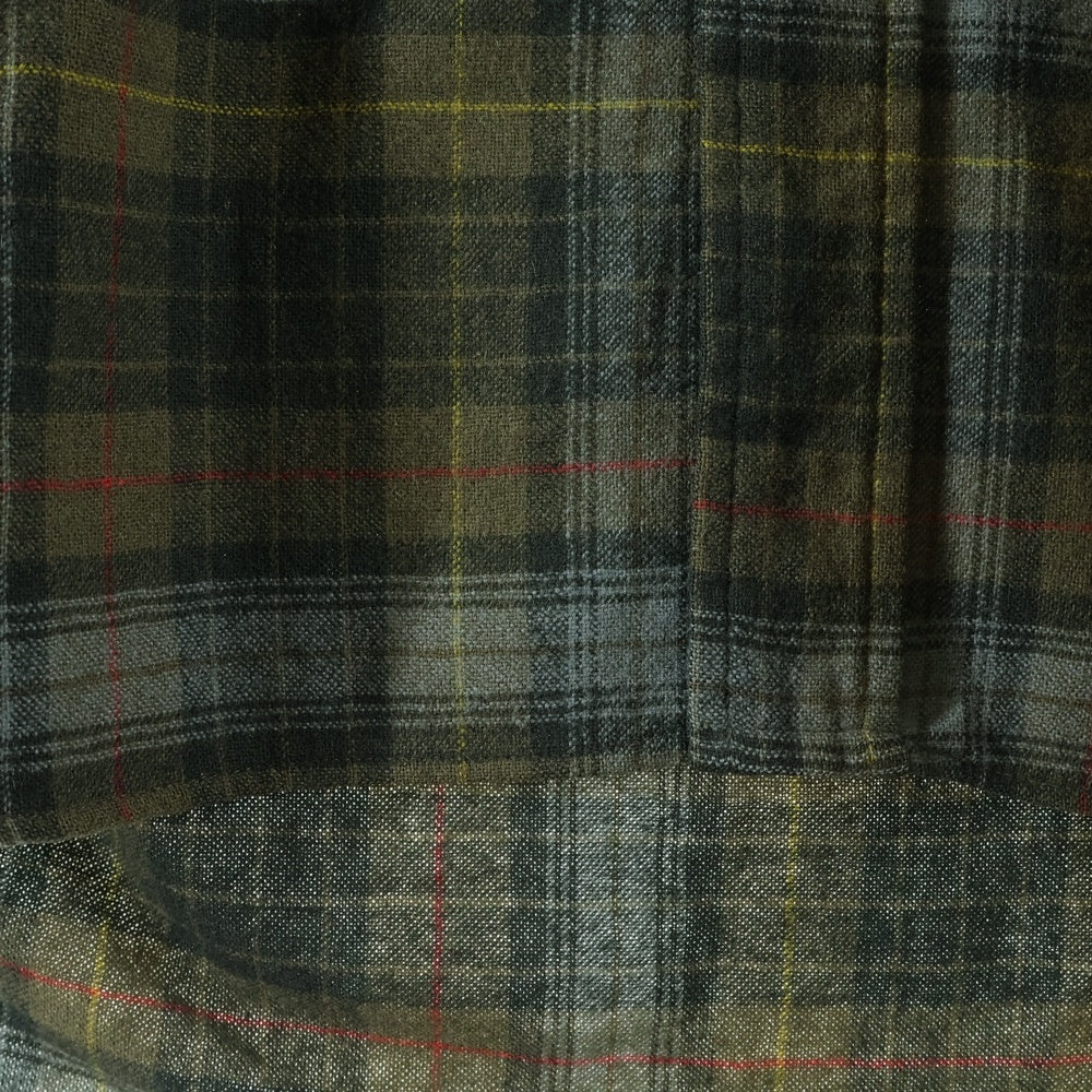 PENDLETON(ペンドルトン) 50S VINTAGE ヴィンテージ ウール タータンチェック 長袖フランネルシャツ カーキ