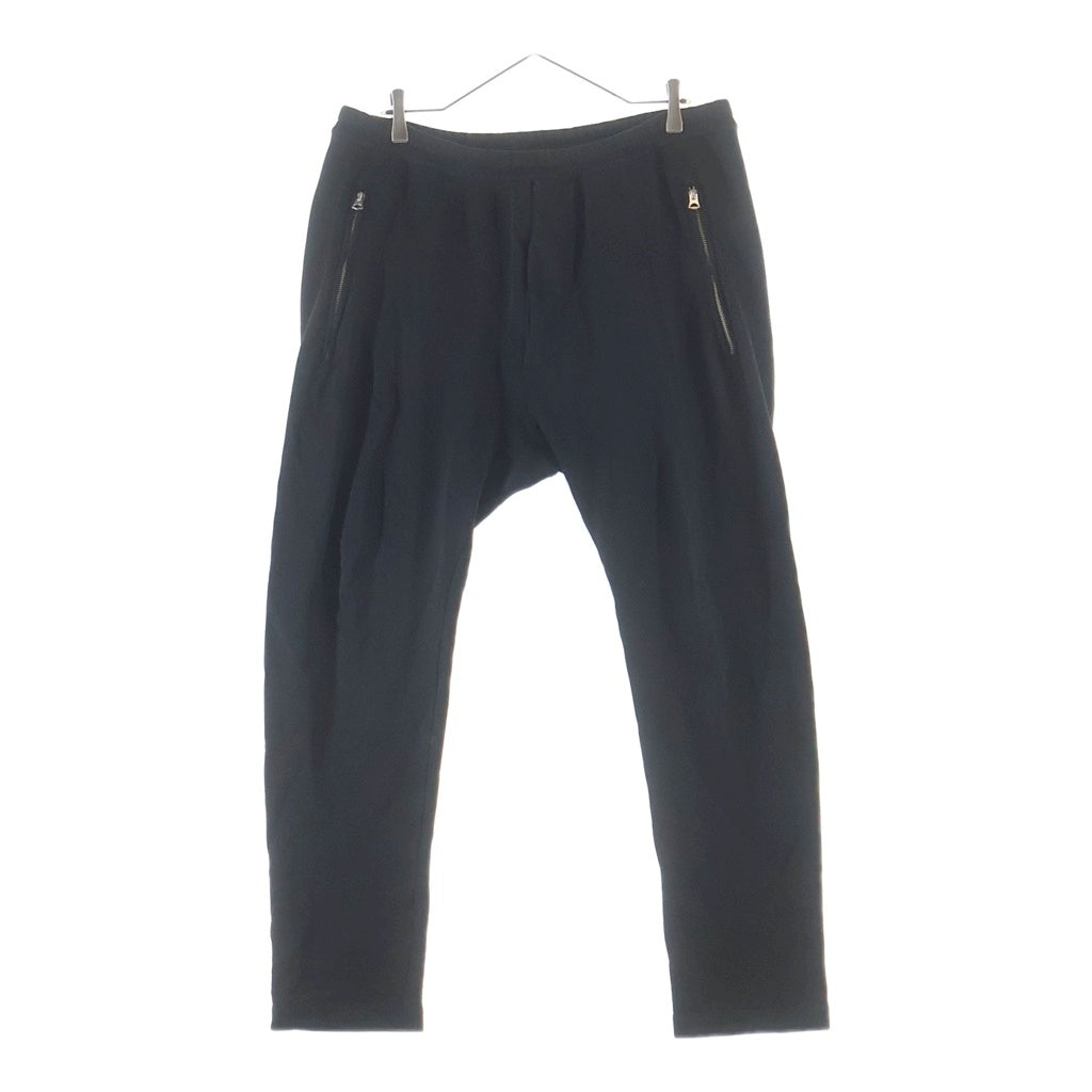 Acne Studios(アクネ ストゥディオズ) コットン ジップポケット ドローストリング サルエルスウェットパンツ ブラック 2HJ166