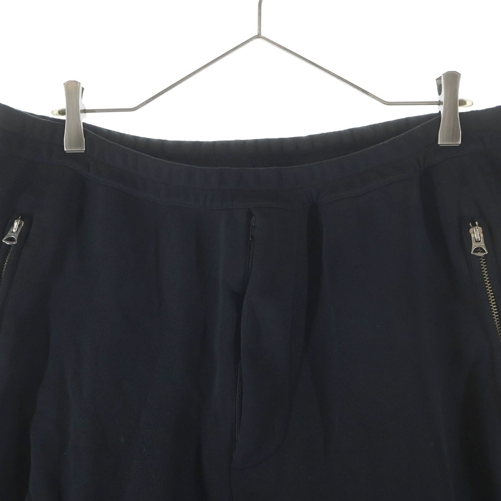 Acne Studios(アクネ ストゥディオズ) コットン ジップポケット ドローストリング サルエルスウェットパンツ ブラック 2HJ166
