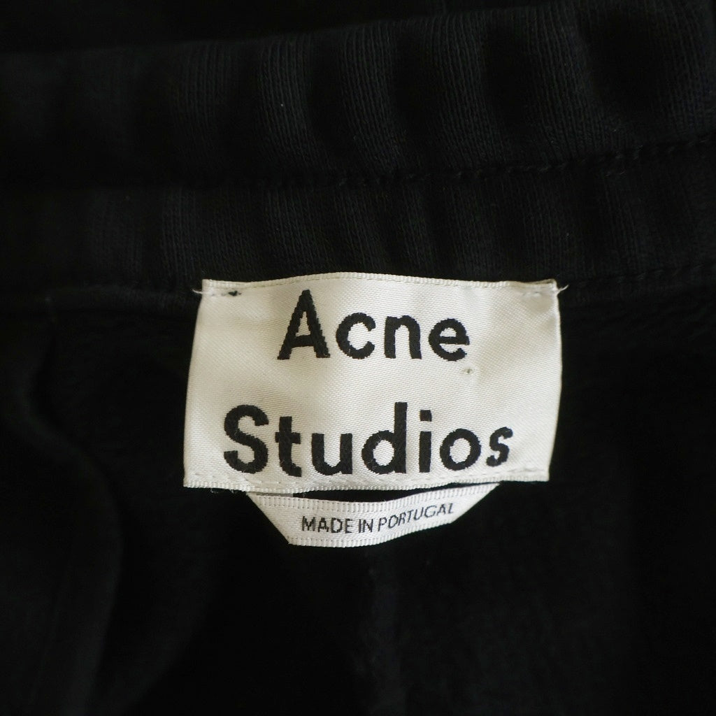 Acne Studios(アクネ ストゥディオズ) コットン ジップポケット ドローストリング サルエルスウェットパンツ ブラック 2HJ166