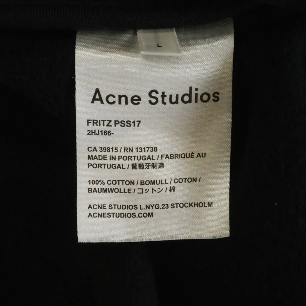 Acne Studios(アクネ ストゥディオズ) コットン ジップポケット ドローストリング サルエルスウェットパンツ ブラック 2HJ166