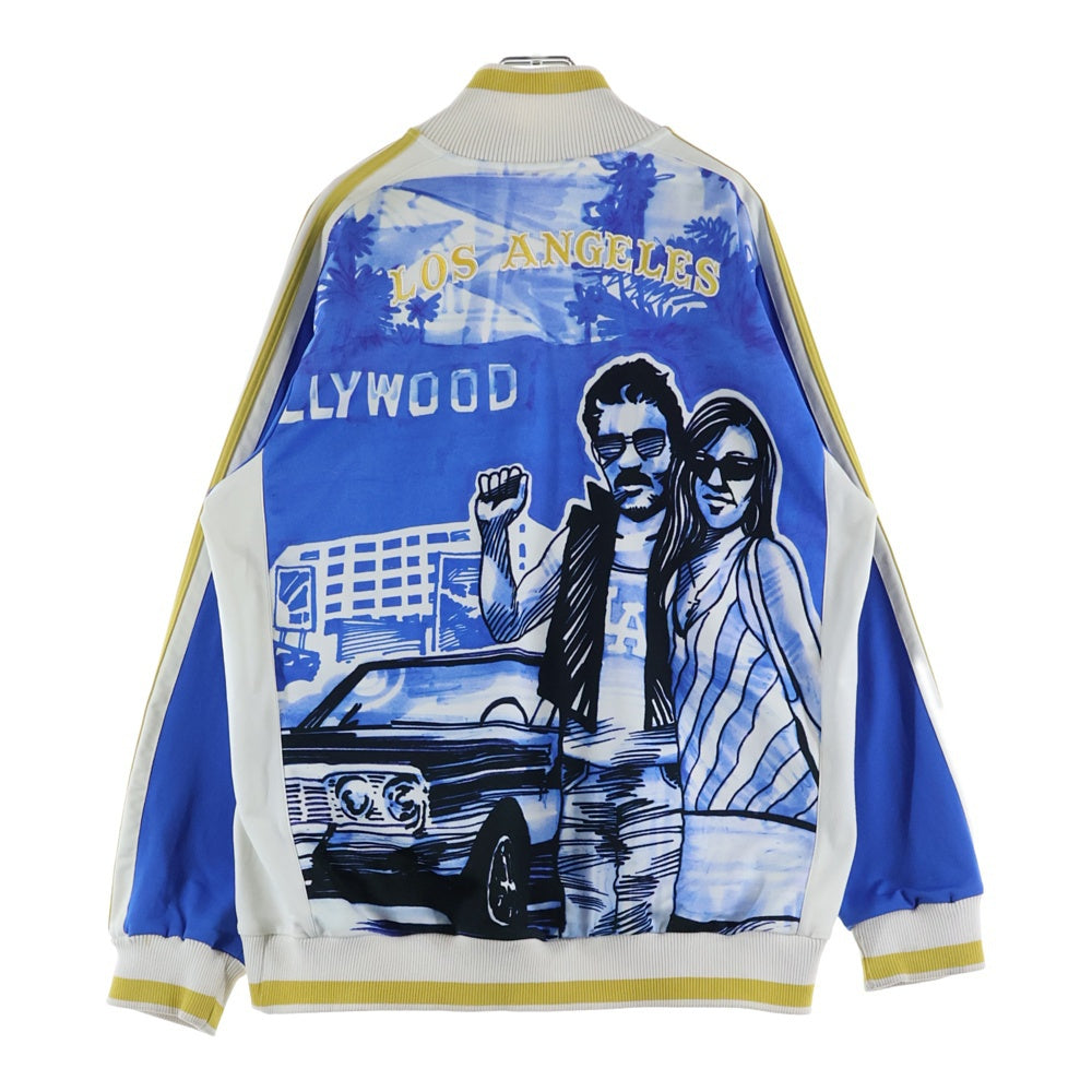 adidas(アディダス) 00S LOSANGELES アディダス ロサンゼルス ロゴエンブロイダリー サイドライン ジップアップ トラックジャケット ブルー 595123