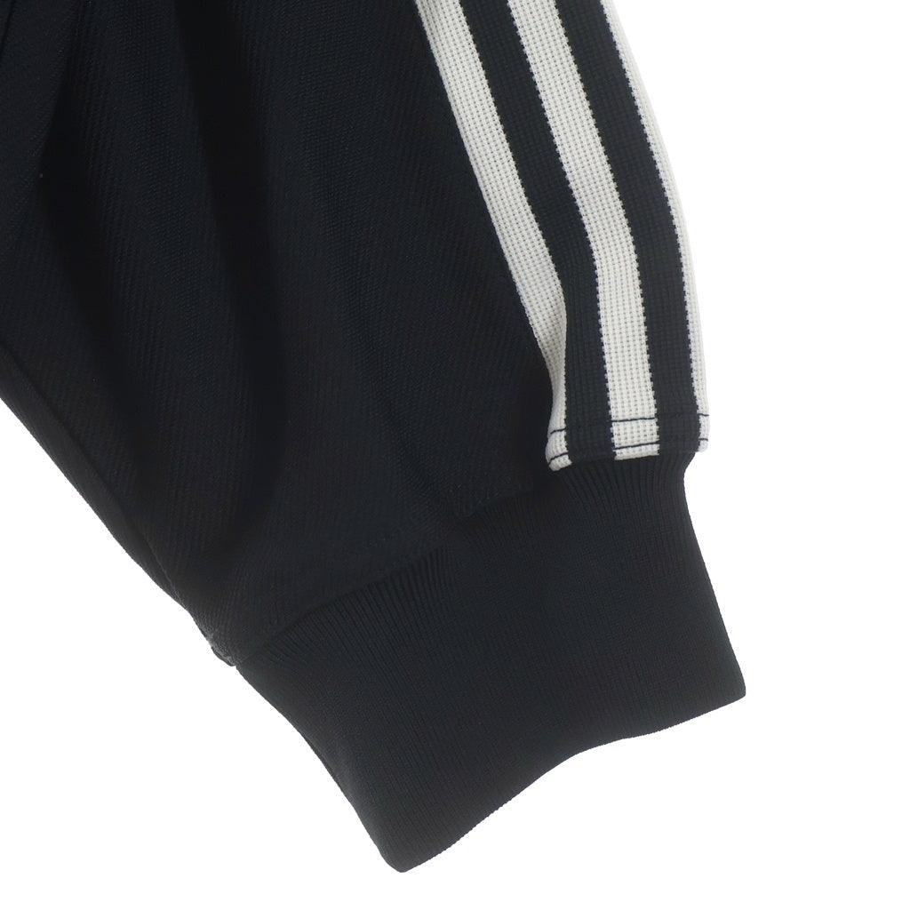 adidas(アディダス) ロゴエンブロイダリー サイドライン オーバーサイズ ジップアップ トラックジャケット ブラック H33502