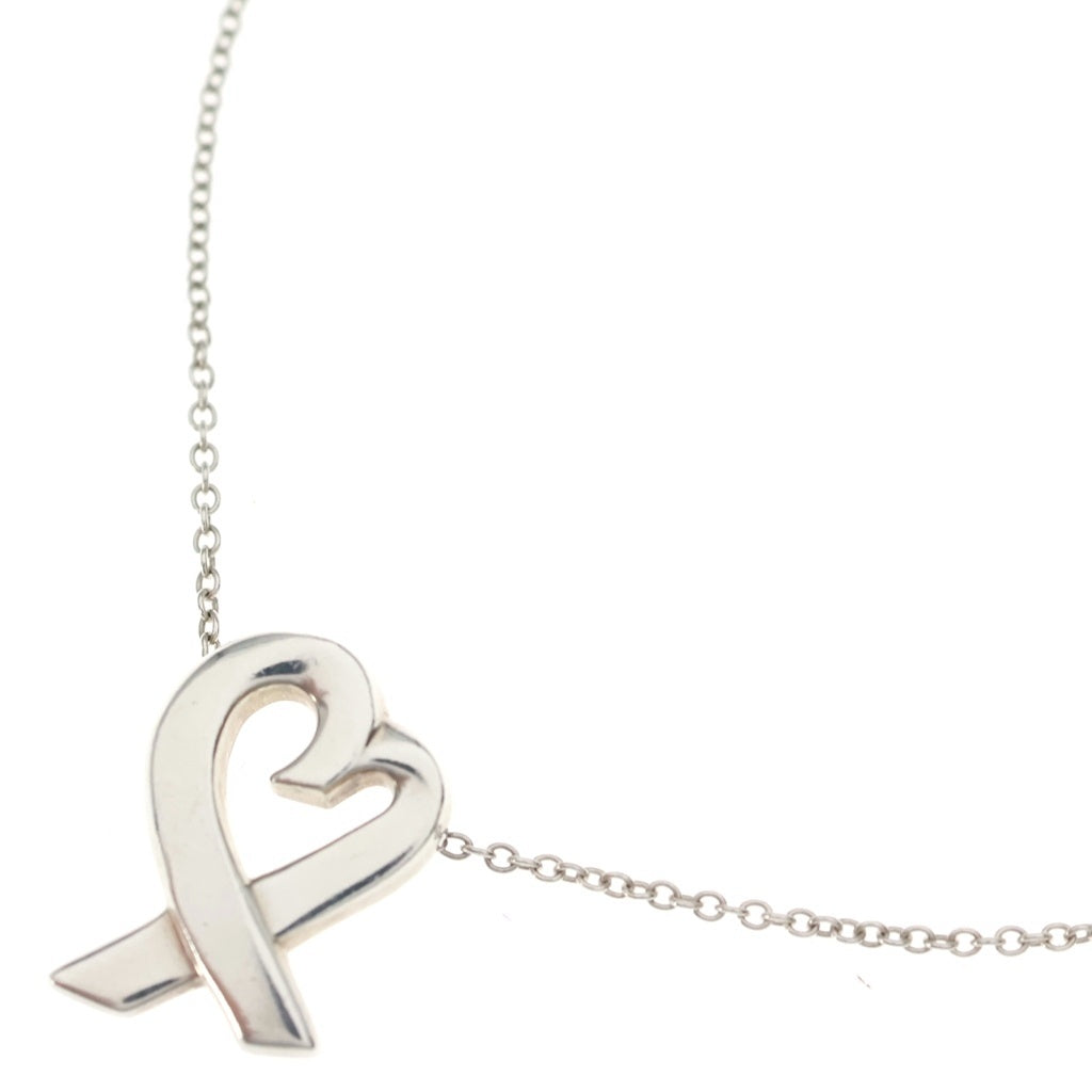 TIFFANY & Co.(ティファニー) ラビングハート ペンダント ネックレス シルバー レディース