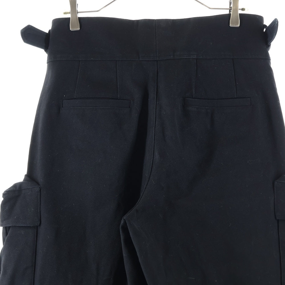 LOUIS VUITTON(ルイヴィトン) 19AW 3Dポケット ジップフライ コットン ワイドカーゴパンツ ブラック RM192 JMB HHP83W