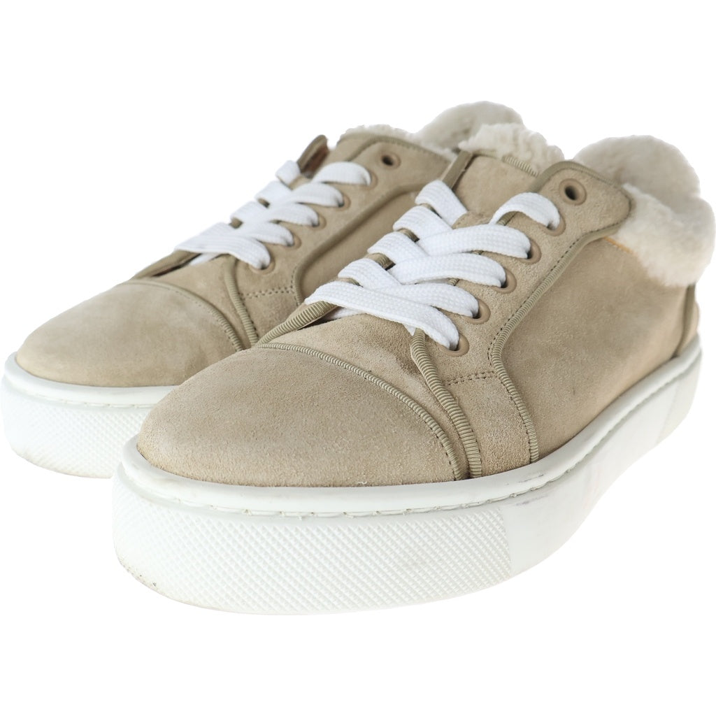 CHRISTIAN LOUBOUTIN(クリスチャンルブタン) WMNS FUN VIEIRISSIMA ATLAS ウィメンズ アトラス ムートンボア ヌバック ローカットスニーカー レディース ベージュ 3221066