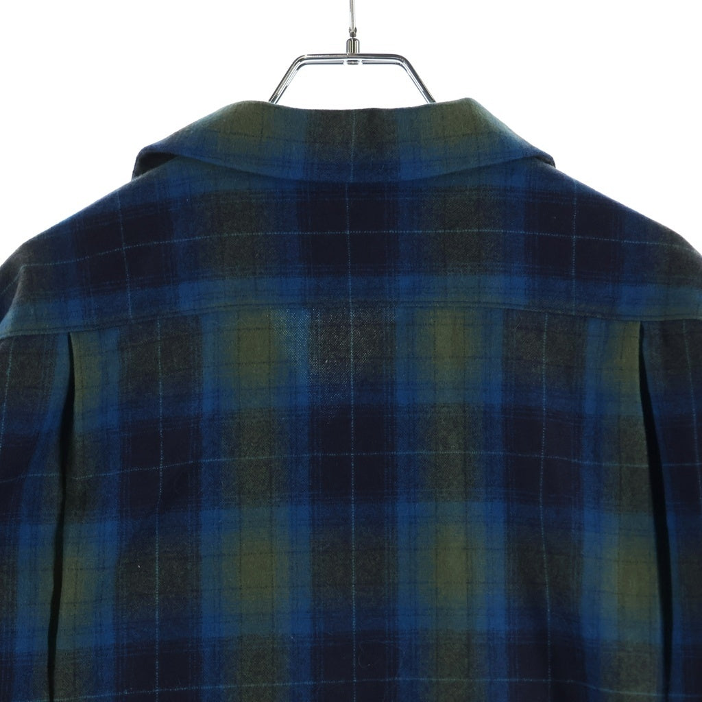 PENDLETON(ペンドルトン) OPEN COLLAR SHIRT オンブレチェック ロング