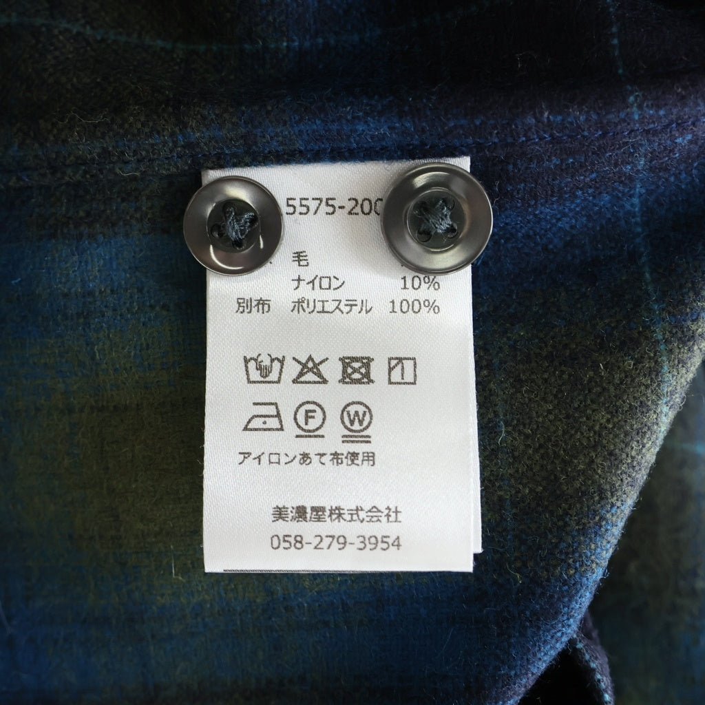 PENDLETON(ペンドルトン) OPEN COLLAR SHIRT オンブレチェック ロングスリーブ オープンカラーシャツ ブルー 5575-2008