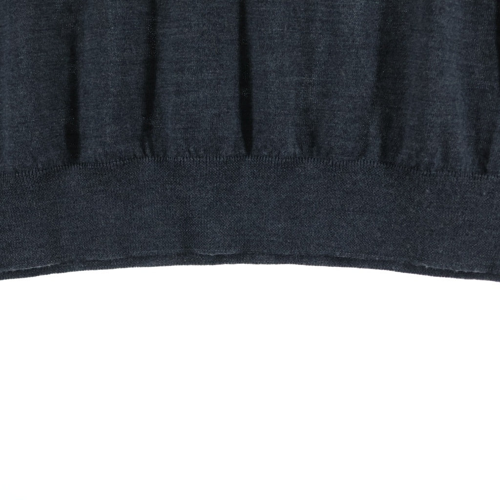 Graphpaper(グラフペーパー) 22AW レーヨン ロングスリープ ポロシャツ グレー GM223-80121B