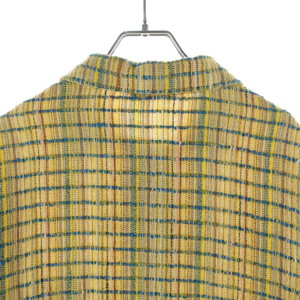HEUGN(ユーゲン) INDIA FANCY EVON インディア ファンシー エボン ツイルシャツジャケット イエロー COAT094