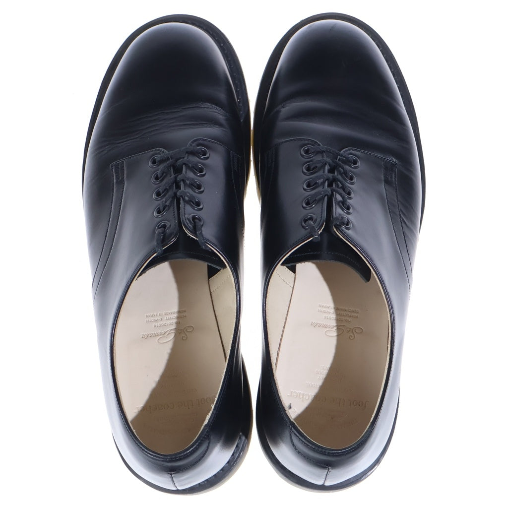 foot the coacher(フットザコーチャー) プレーントゥー レースアップ レザードレスシューズ ブラック 2034001