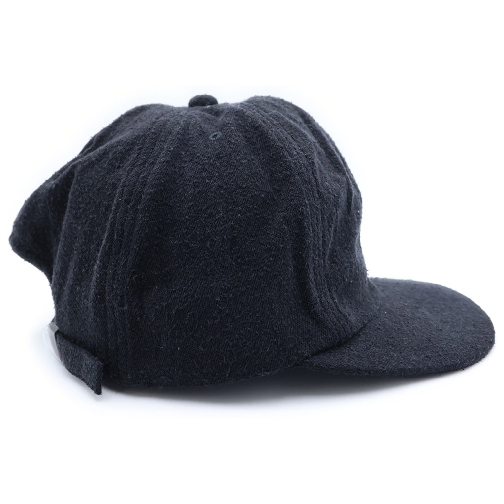 COMOLI(コモリ) シルクネップ キャップ 帽子 ブラック B01-07003