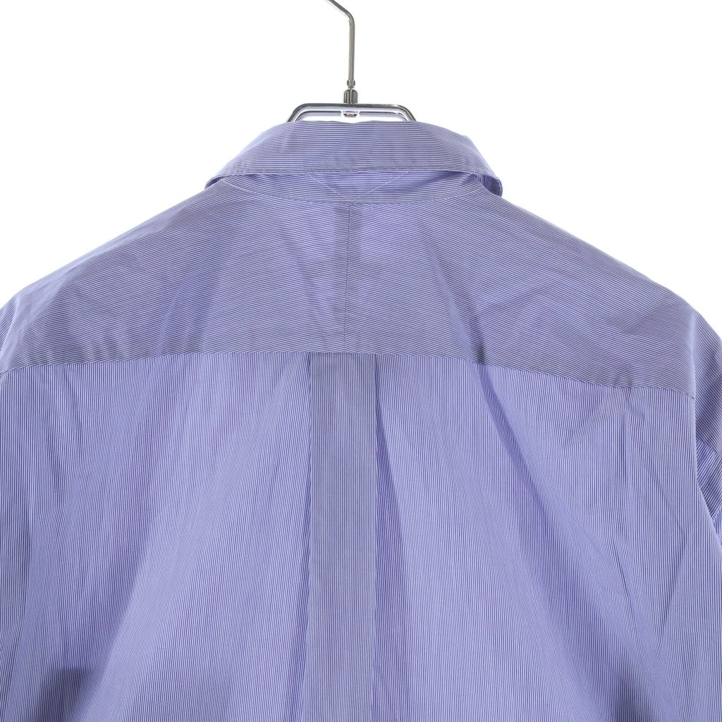 COMOLI(コモリ) 21AW ストライプ ポプリン 長袖シャツ ブルー U03