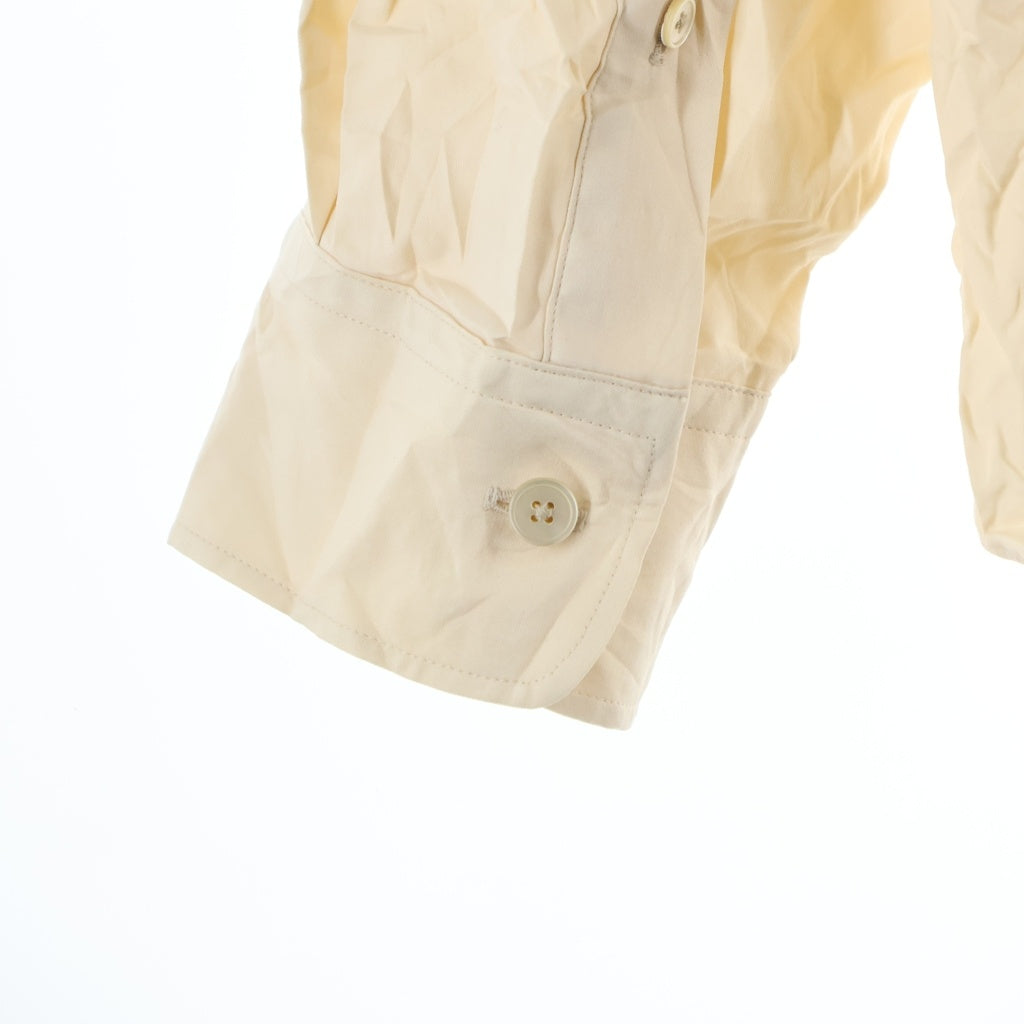 AURALEE(オーラリー) 24SS WRINKLED WASHED FINX TWILL SHIRT リンクルド ウォッシュド フィンクス ツイル 長袖シャツ ベージュ A24SS02FW