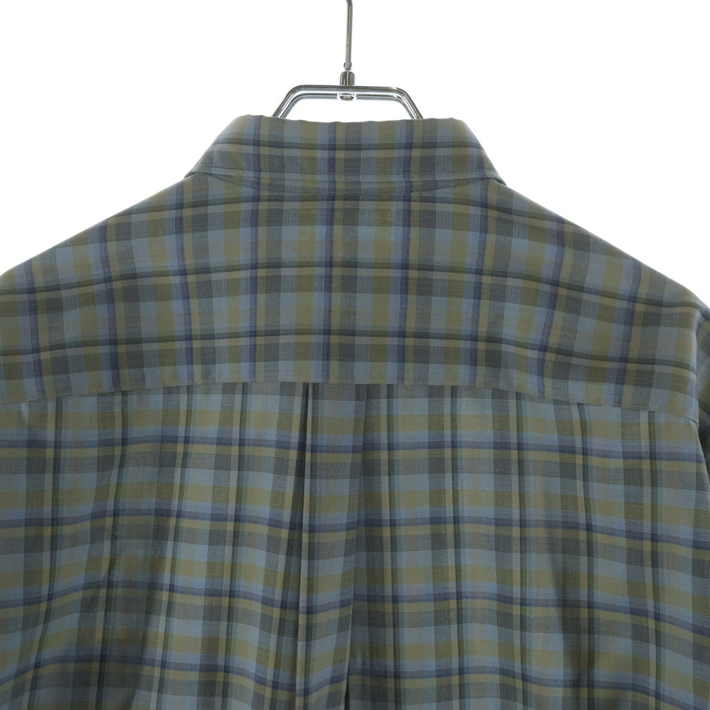 AURALEE(オーラリー) 19SS SUPER LIGHT WOOL CHECK SHIRTS スーパー ライト ウール 長袖チェックシャツ グレー A9SS01LC