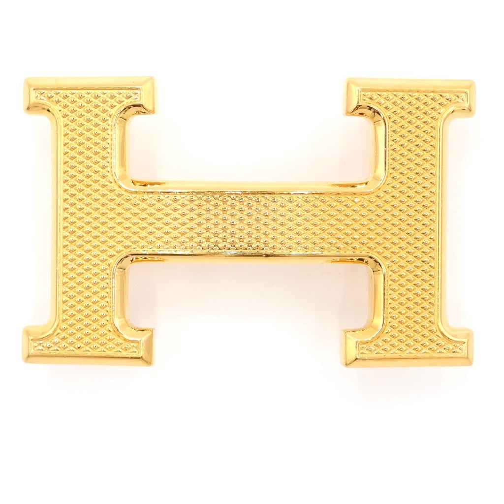 HERMES(エルメス) ギヨシェ Hベルトバックル ゴールド