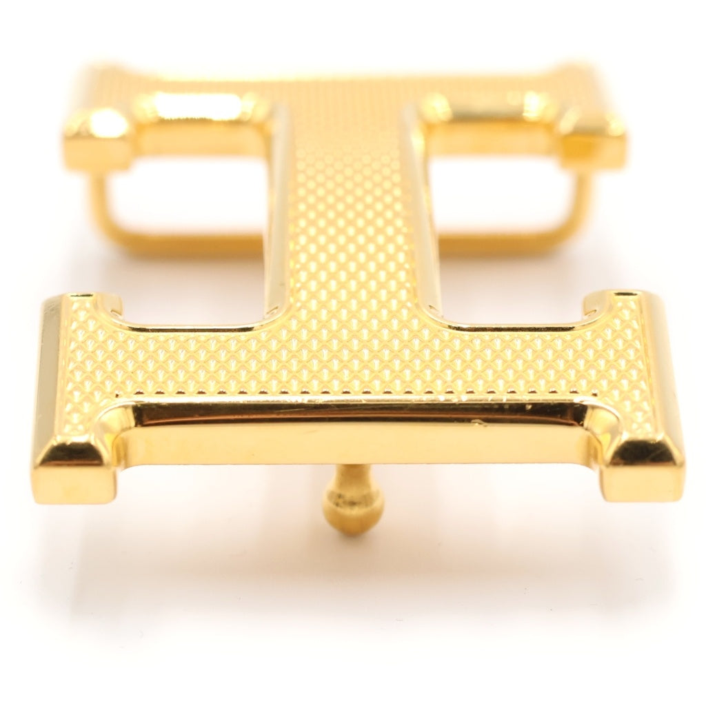 HERMES(エルメス) ギヨシェ Hベルトバックル ゴールド