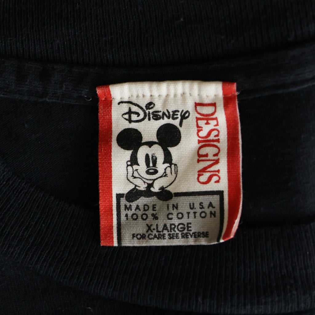 VINTAGE(ヴィンテージ) 90S VINTAGE DISNEY TOWER OF TERROR ヴィンテージ ディズニー タワーオブテラー クルーネック半袖Tシャツ カットソー ブラック