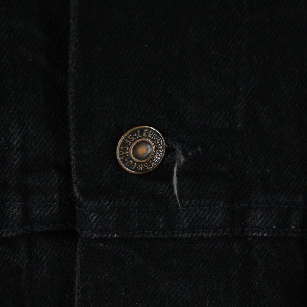 Levi's(リーバイス) 90S VINTAGE 70507 ヴィンテージ USA製 ボタン裏715 後染め デニムジャケット ブラック 70507-4159