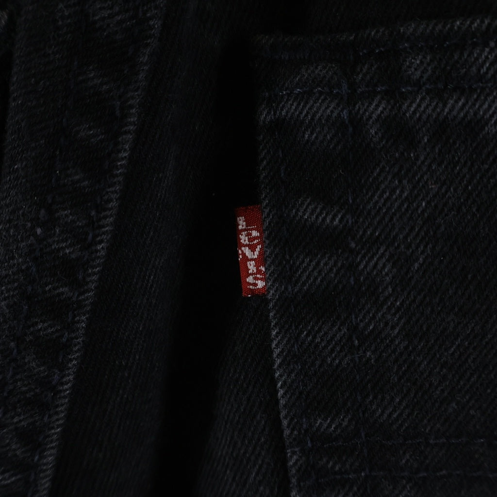 Levi's(リーバイス) 90S VINTAGE 505 ヴィンテージ USA製 ボタン裏532 後染め ジップフライ デニムパンツ ブラック 505-0260