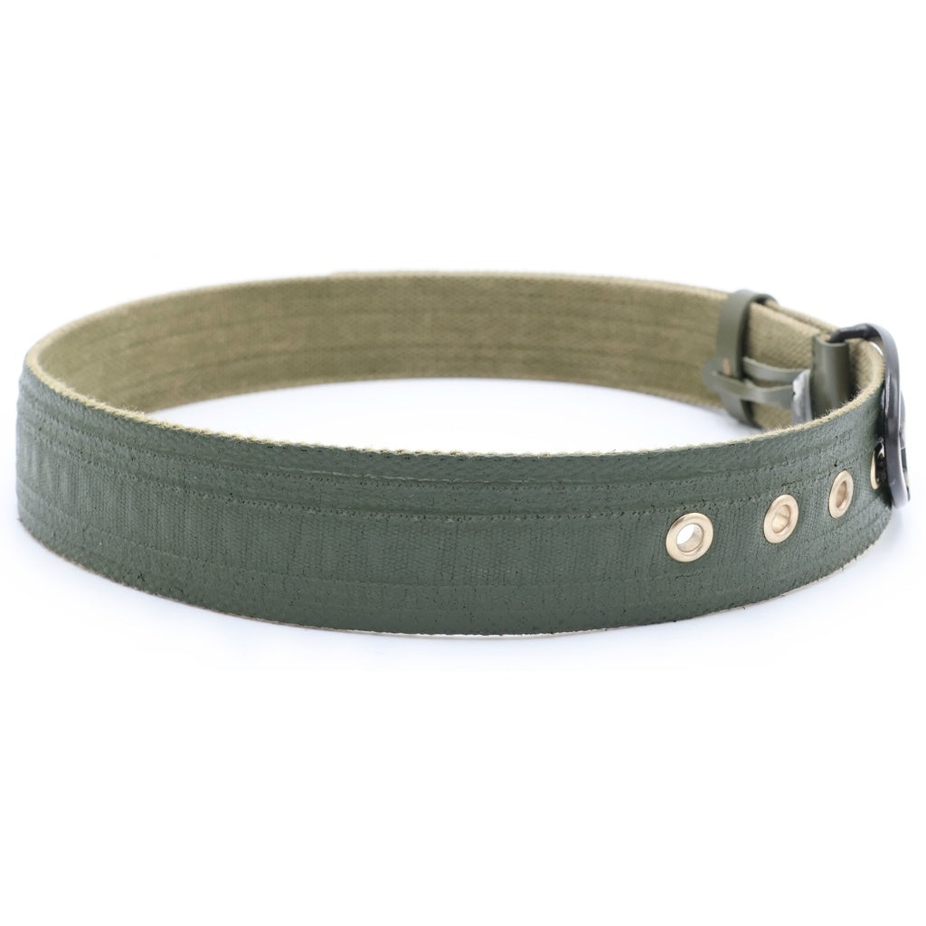 DIESEL(ディーゼル) B-1DR TAPE COTTON BELT テープコットン ロゴバックルベルト カーキ X10022P6708