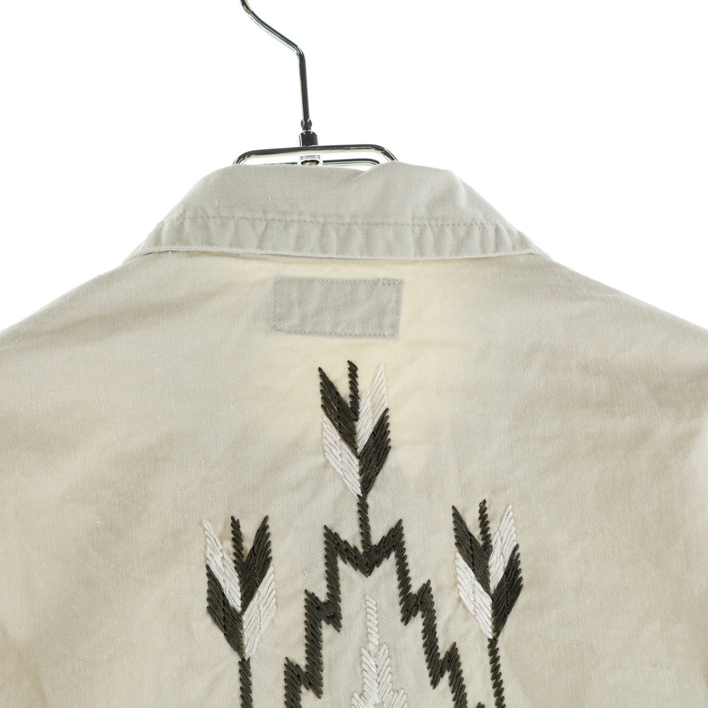 RRL(ダブルアールエル) Embroidered Western Jacket エンブロイダリー ジップアップ ウエスタンジャケット レディース ホワイト