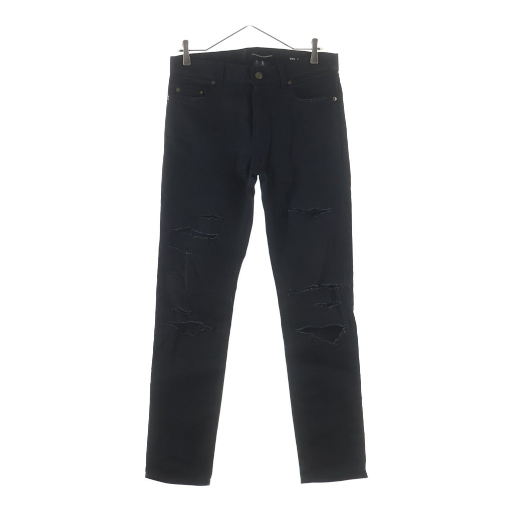 SAINT LAURENT PARIS(サンローランパリ) 15AW DESTROYED SKINNY JEAN デストロイスキニージーンズ デニムパンツ ブラック 391659 Y869I