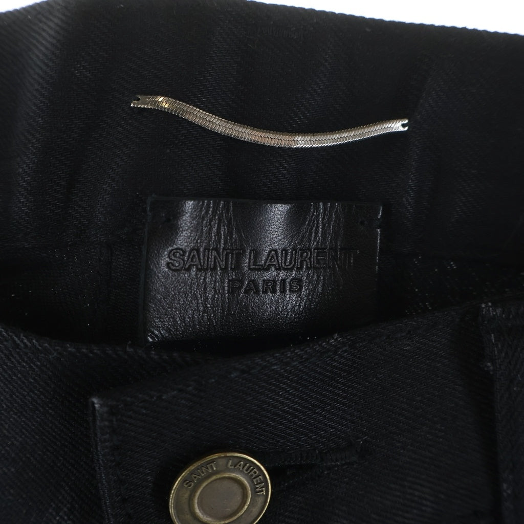 SAINT LAURENT PARIS(サンローランパリ) 15AW DESTROYED SKINNY JEAN デストロイスキニージーンズ デニムパンツ ブラック 391659 Y869I