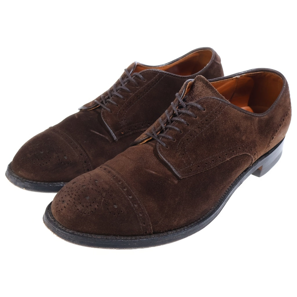 Alden(オールデン) 54092 MEDALLION TIP SUEDE HUMUS メダリオン ウィングチップ スエードレザー レースアップシューズ ブラウン