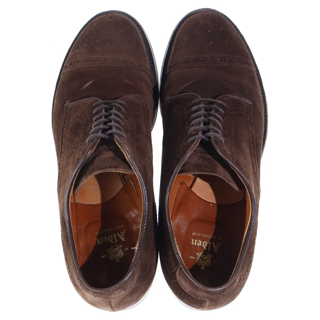 Alden(オールデン) 54092 MEDALLION TIP SUEDE HUMUS メダリオン ウィングチップ スエードレザー レースアップシューズ ブラウン