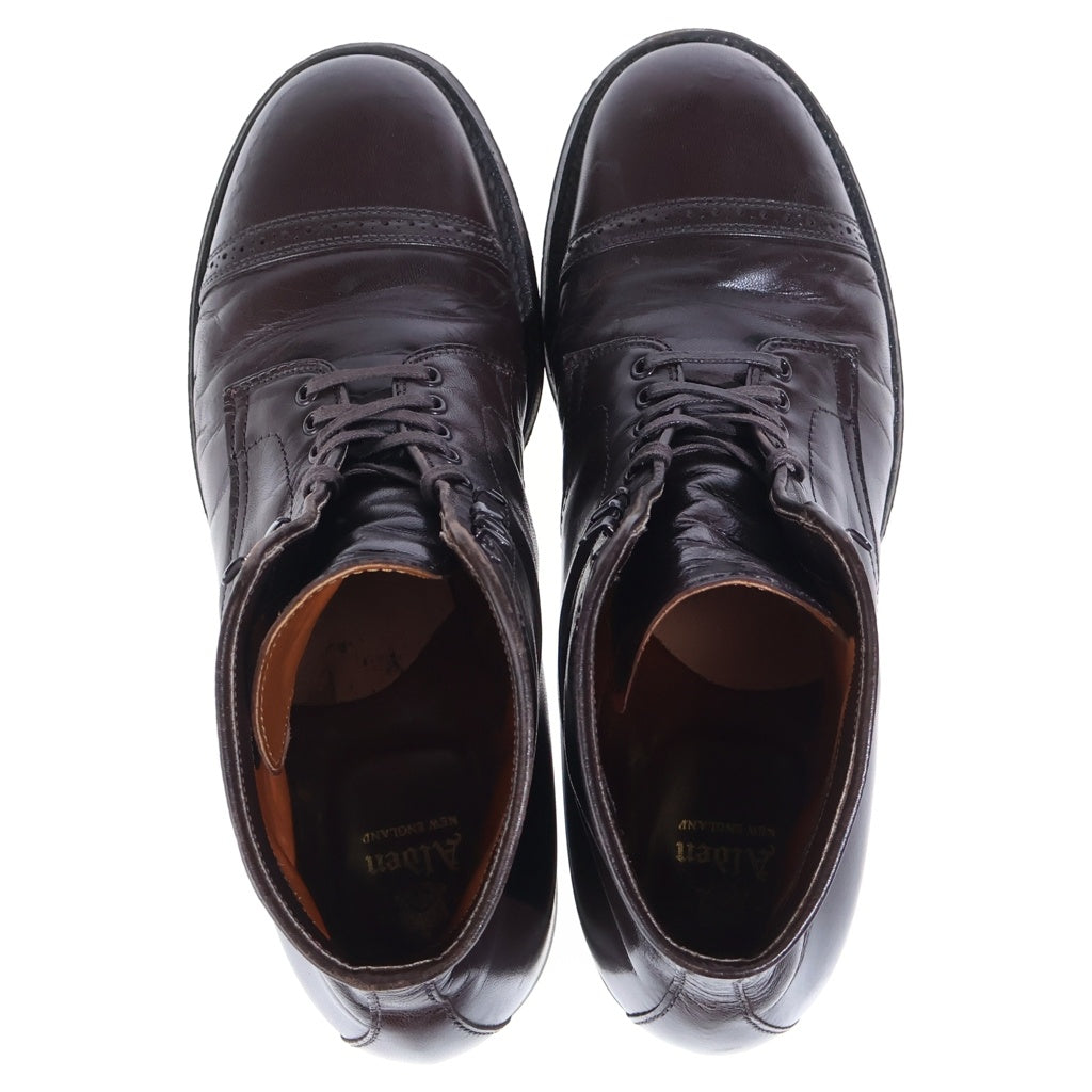 Alden(オールデン) N0804H CAP TOE BOOT キャップトゥ ウィングチップ レザー レースアップブーツ ブラウン