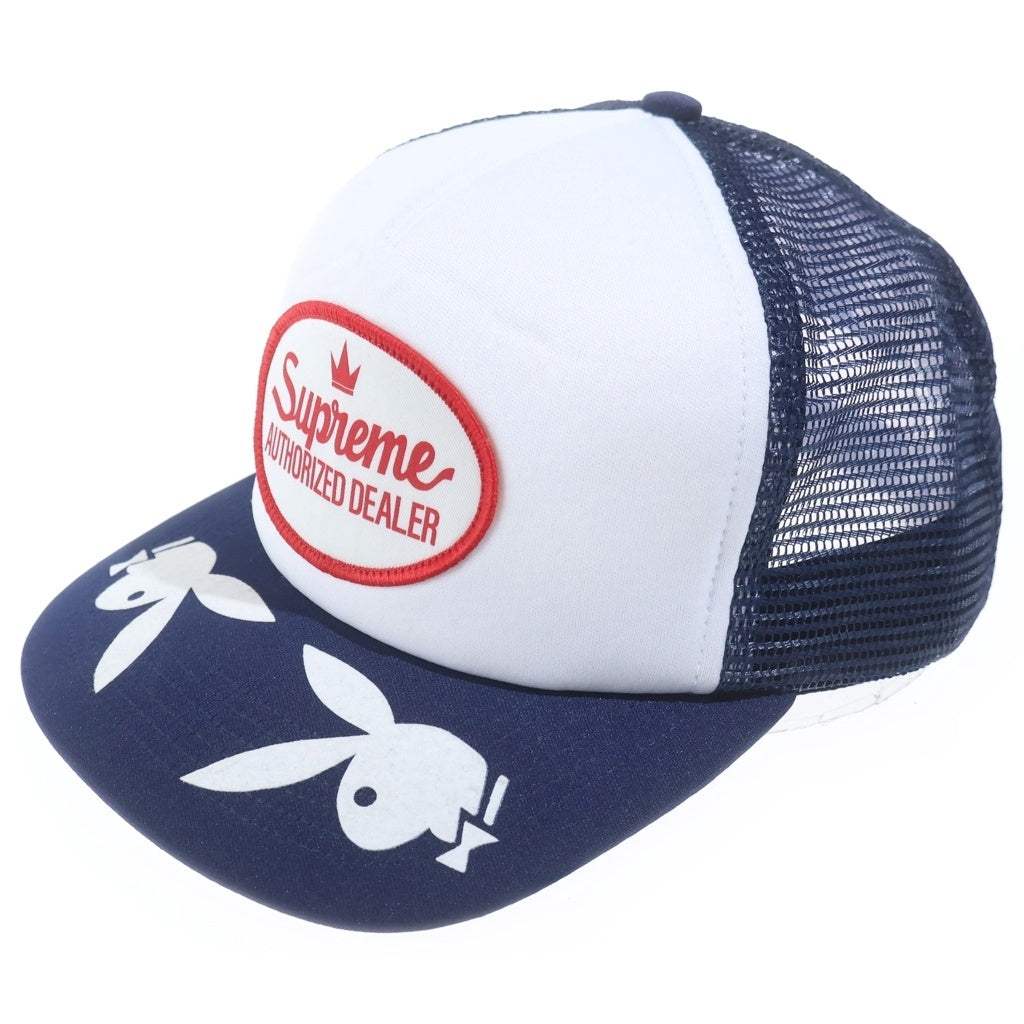 SUPREME(シュプリーム) 26SS ×Playboy Mesh Back 5-Panel プレイボーイ 5パネルメッシュキャップ 帽子 ネイビー/ホワイト