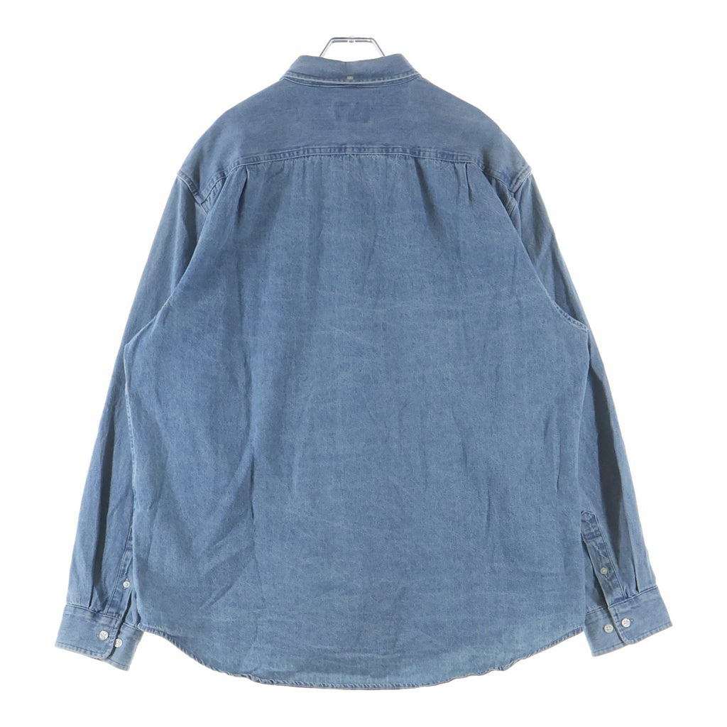 SUPREME(シュプリーム) 20AW Classic Logo Denim Shirt クラシックロゴ刺繍 長袖ボタンダウンシャツ インディゴ