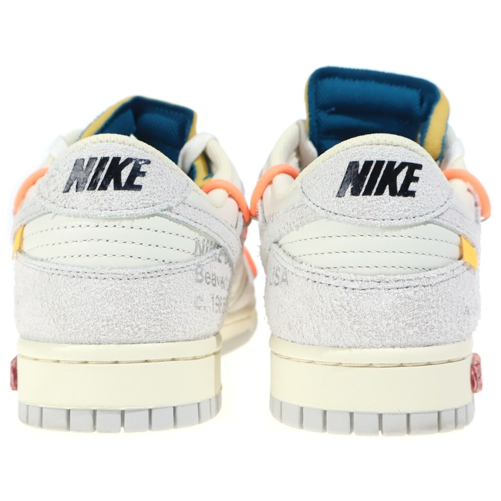 NIKE(ナイキ) ×OFF-WHITE DUNK LOW 1 of 50 Lot19 オフホワイト ダンク ワンオブフィフティー ロット19 ローカットスニーカー ホワイト US9/27cm DJ0950-119