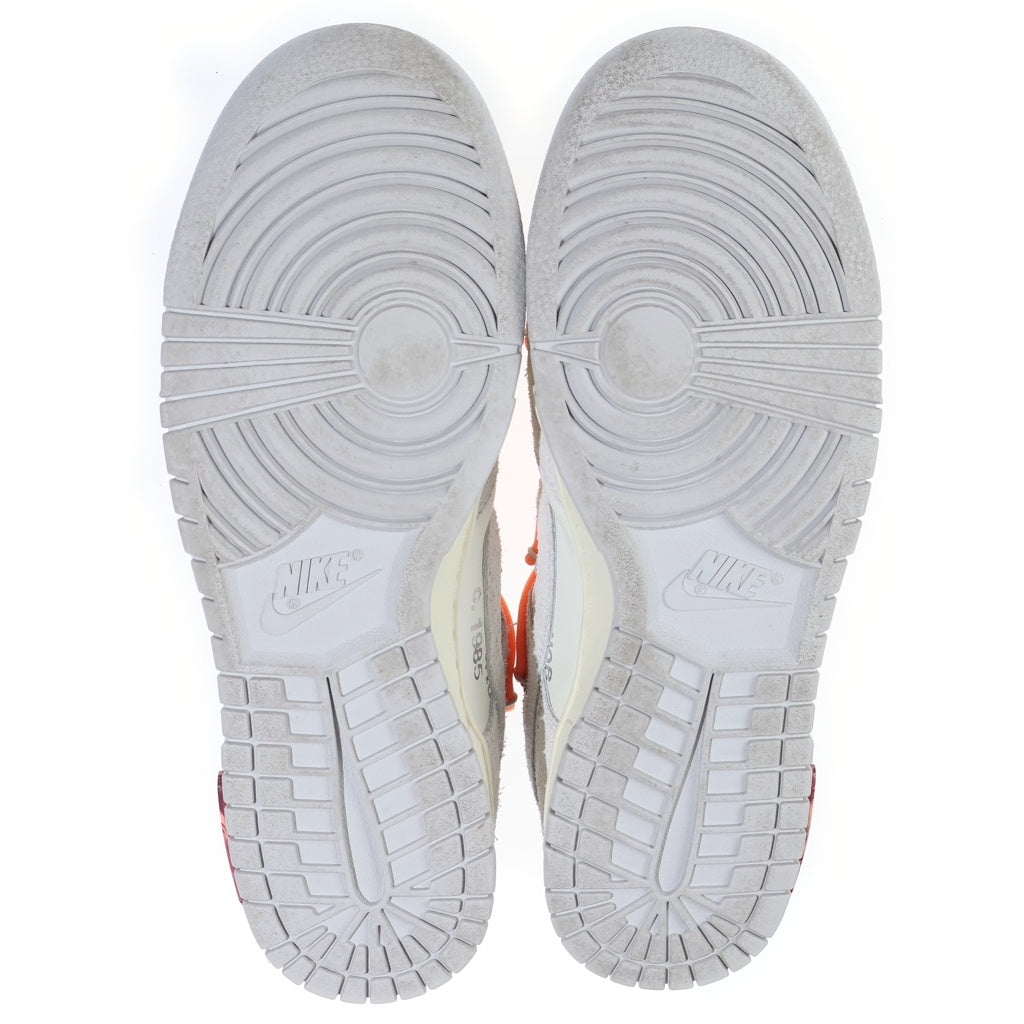 NIKE(ナイキ) ×OFF-WHITE DUNK LOW 1 of 50 Lot19 オフホワイト ダンク ワンオブフィフティー ロット19 ローカットスニーカー ホワイト US9/27cm DJ0950-119
