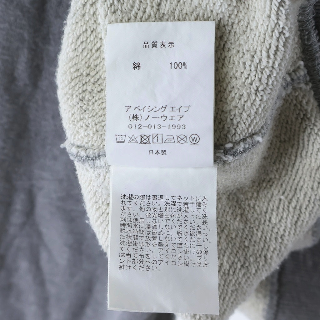 A BATHING APE(アベイシングエイプ) 22SS クラシック ベイシングエイプ リラックスフィット ロゴプリントクルーネックスウェットシャツ 001SWI701003M