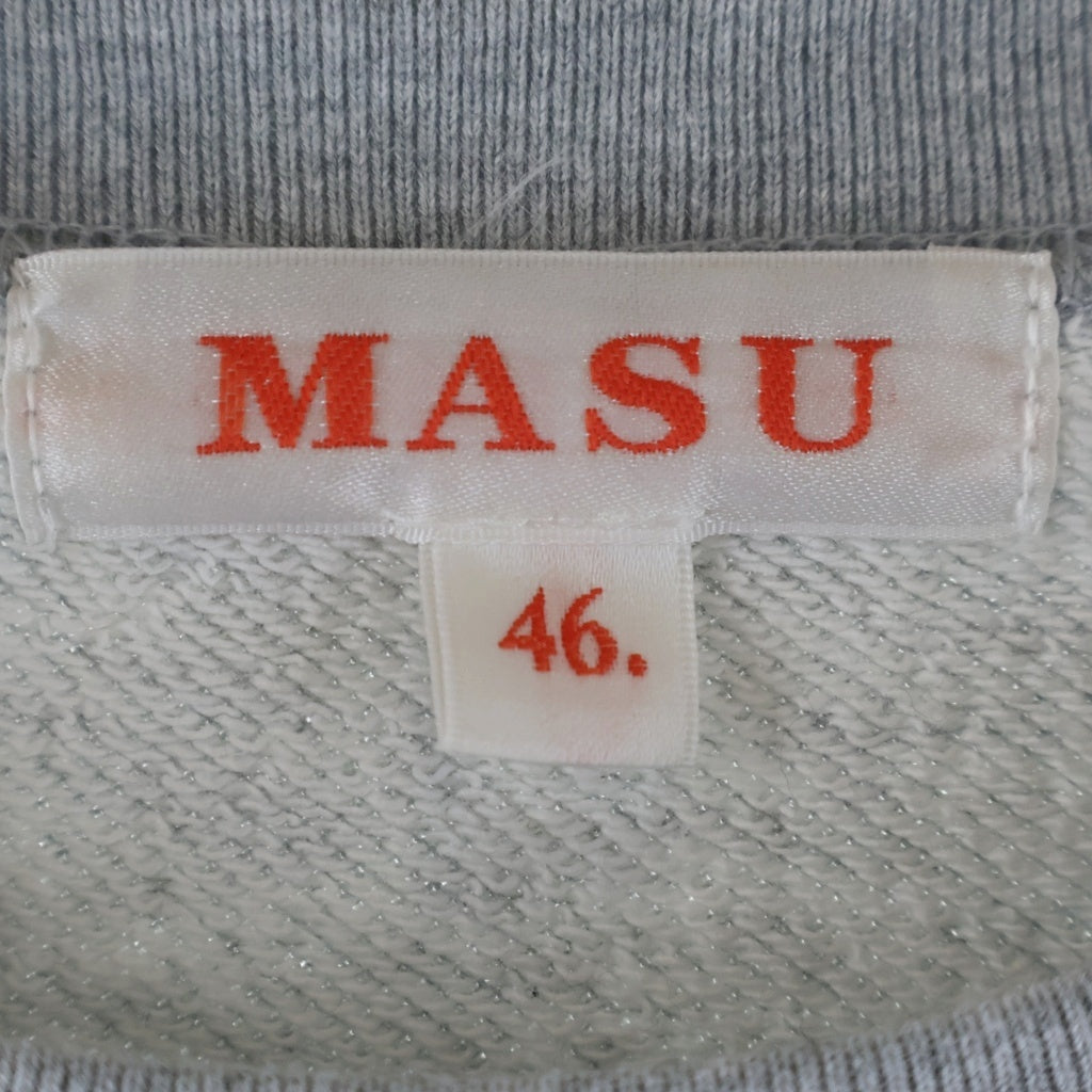 MASU(エムエーエスユー) 24AW SWEET DREAMS SWEATSHIRT スイートドリームス ロゴプリントクルーネック スウェットシャツ グレー MASS-CS0124R