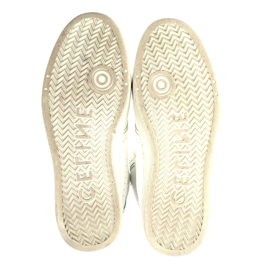 CELINE(セリーヌ) Z TRAINER CT-01 HIGH TOP SNEAKERS ゼットトレーナー レザー ハイカットスニーカー ホワイト MU1201