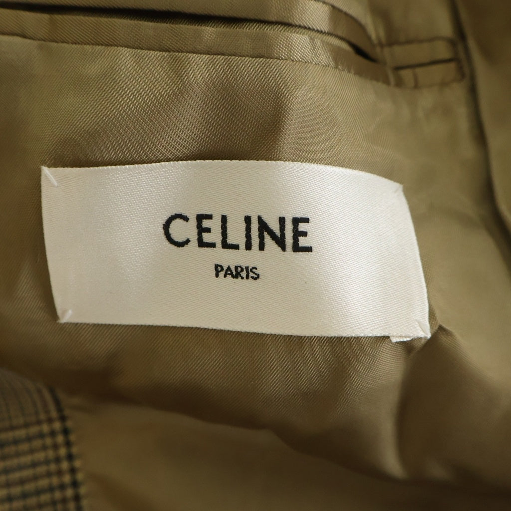 CELINE(セリーヌ) ウールリネン グレンチェック プリンスオブ