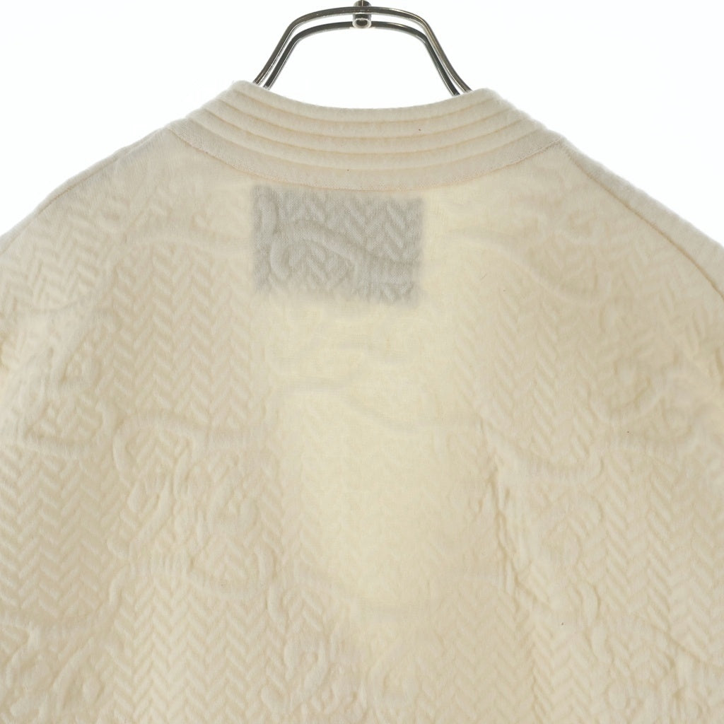 FENDI(フェンディ) 21AW FFカリグラフィロゴ ウールレーヨン ニットカーディガン アイボリー レディース FZC888 AHE9