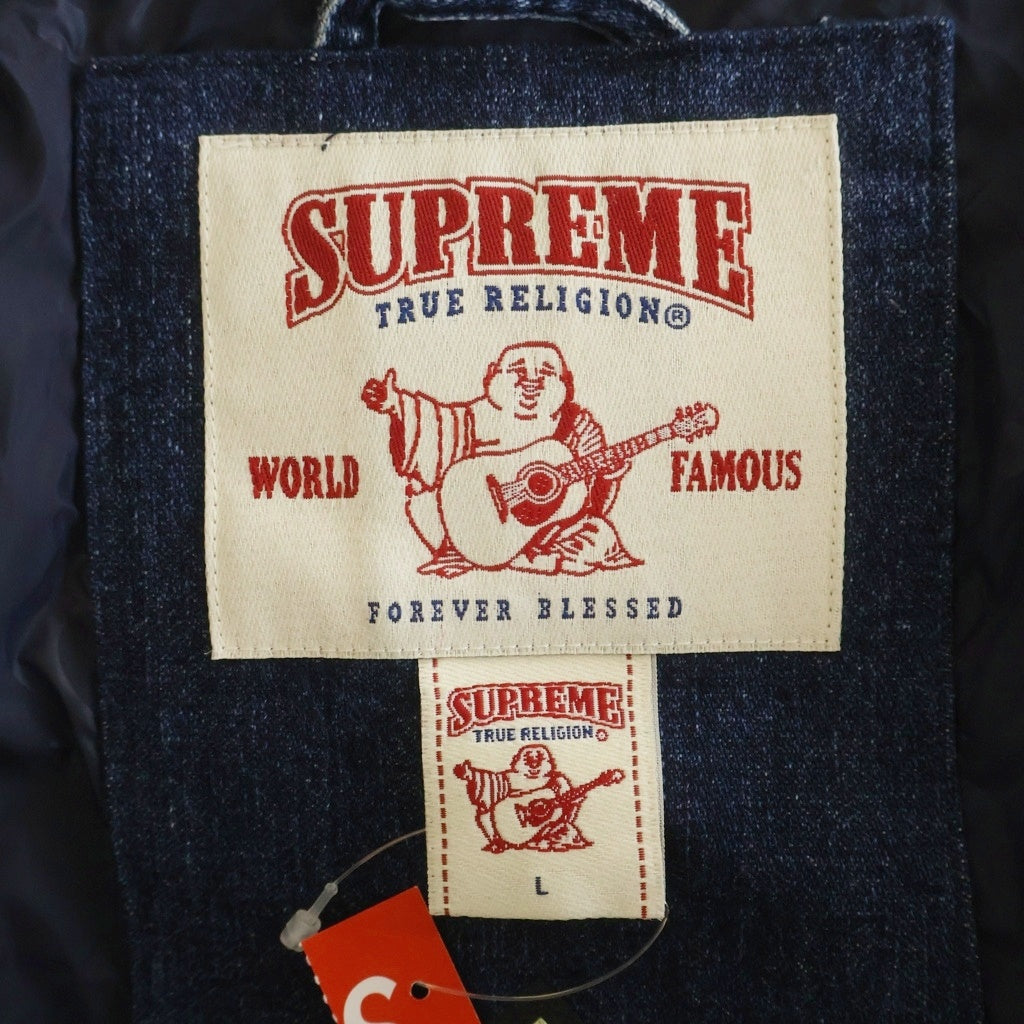 SUPREME(シュプリーム) 22AW ×True Religion GORE-TEX Shell Jacket トゥルー レリジョン ゴアテックス フーデッド デニムシェルジャケット インディゴ