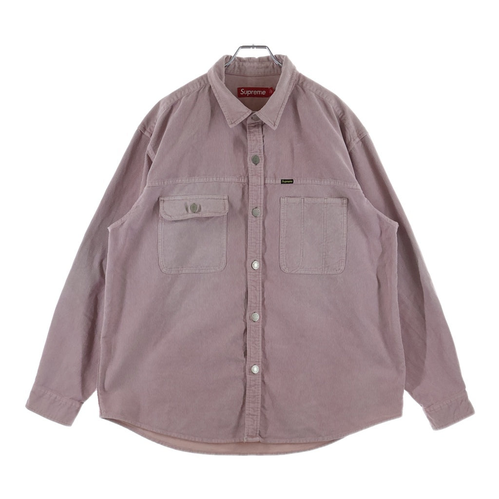SUPREME(シュプリーム) 25SS Washed Corduroy Shirt Dusty Pink ウォッシュド コーデュロイ 長袖シャツ ピンク