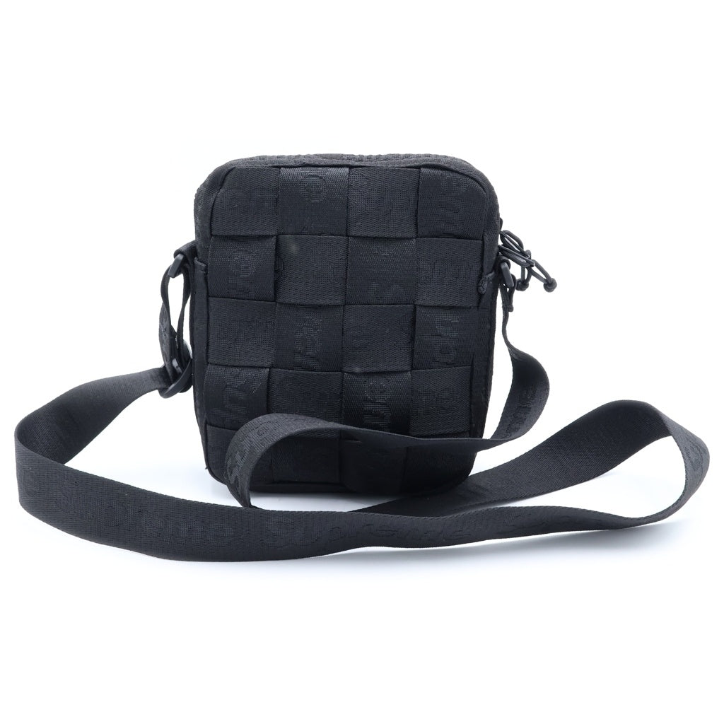 SUPREME(シュプリーム) 24SS Woven Shoulder Bag ウーブン ロゴデザイン ショルダーバッグ ブラック