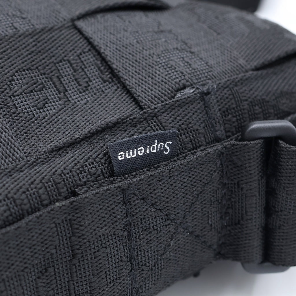 SUPREME(シュプリーム) 24SS Woven Shoulder Bag ウーブン ロゴデザイン ショルダーバッグ ブラック