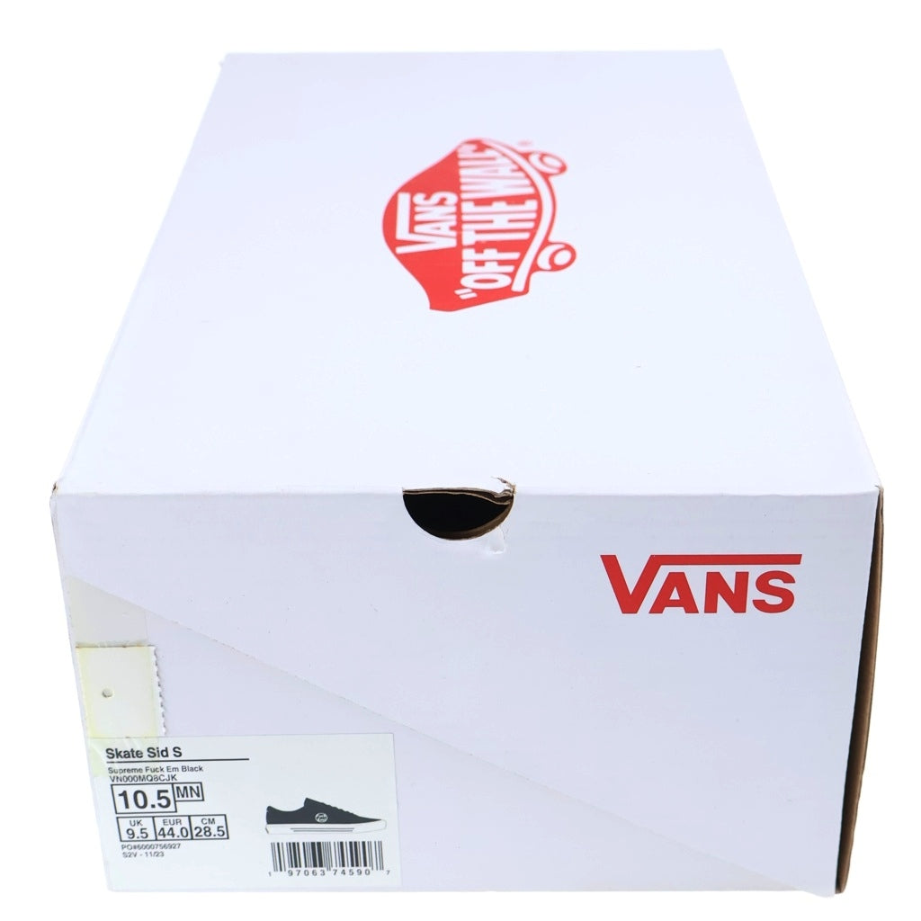 VANS(ヴァンズ) 24SS ×SUPREME SKATE SID S FUCK シュプリーム スケート シッド ファック ローカットスニーカー ブラック US10.5/28.5cm VN000MQ8CJK