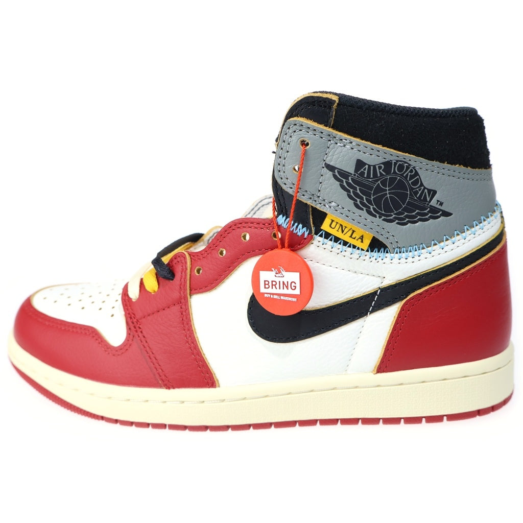 NIKE(ナイキ) ×UNION AIR JORDAN 1 RETRO HIGH OG CHICAGO SHADOW ユニオン エアジョーダン1 レトロ シカゴ シャドウ ハイカットスニーカー レッド US8/26cm HV8563-600