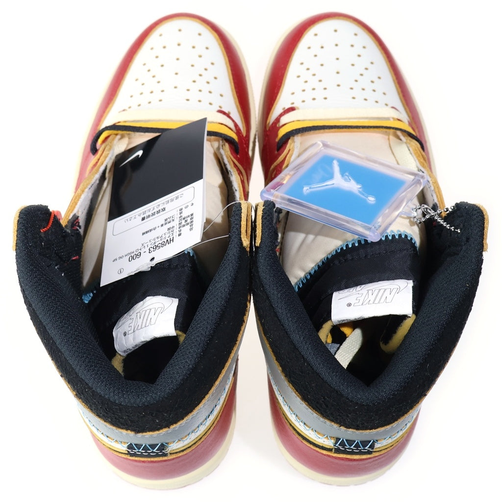 NIKE(ナイキ) ×UNION AIR JORDAN 1 RETRO HIGH OG CHICAGO SHADOW ユニオン エアジョーダン1 レトロ シカゴ シャドウ ハイカットスニーカー レッド US8/26cm HV8563-600