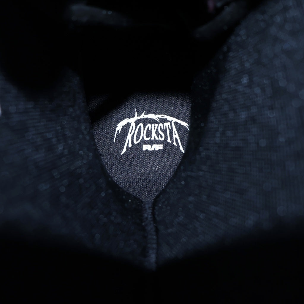 Free World Order FVVO(フリーワールドオーダー) ×ROCKSTA Ironclad Beetle PU Low Boots ロックスタ レースアップブーツ ブラック/ホワイト US9/27cm FWF0403336