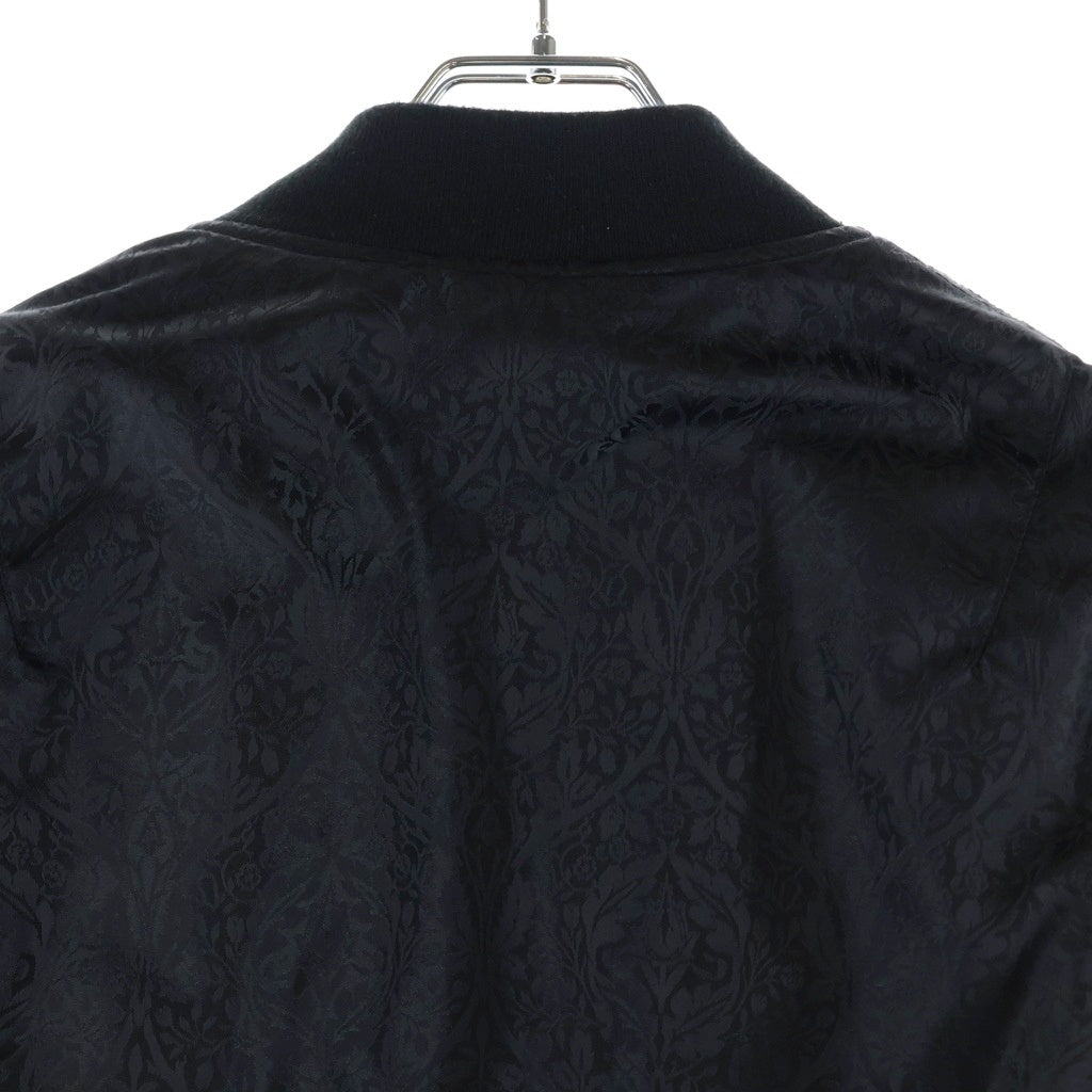 BoTT(ボット) JACQUARD MA-1 JACKET ジャガード ナイロンボンバージャケット ブラック 253BoTT11